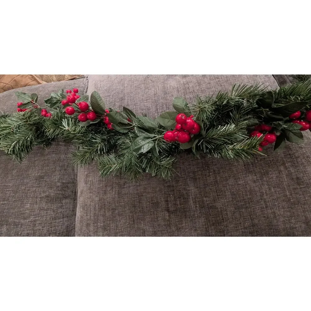 7.5 Feet Garland- Berry, Leaves, Fir Christmas Home Decor